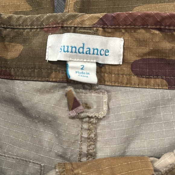 Sundance Double Knee Button Fly Pants Camo High Rise Ripstop Workwear size 2 - Picture 6 of 8